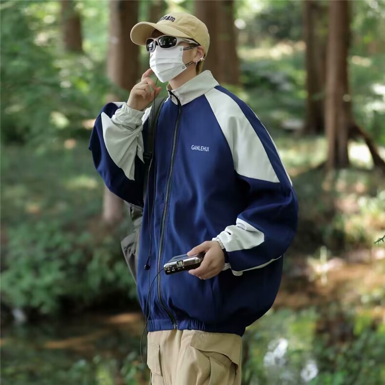 秋季青春流行男夹克文艺潮外套 LX81 P45图片