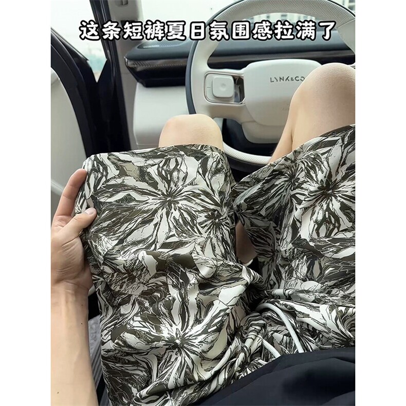 潮牌文艺风冰丝速干短裤清爽夏季超薄百搭休闲款裤子K783TP20控38,男装休闲裤,电商A102B