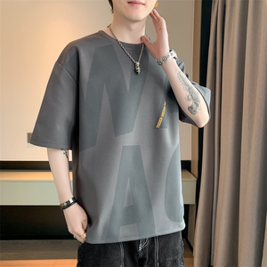 男夏季宽松休闲百搭T恤T6856小码P22大码P25图片
