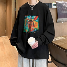 抖音得物供货量大从优可提供视频美式长袖T恤CT764特P25，男装T恤，电商A486-1