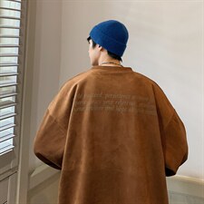 2024秋冬重磅360克麂皮绒发泡印卫衣男女1015-3-WY01-P65，男装卫衣，星座904