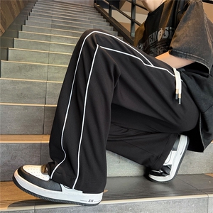 2025港风春夏装立体裁剪 织带拼接休闲裤 K8788/特P35 咖啡厅图片