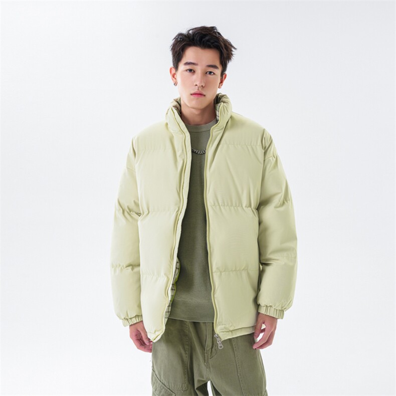 抖音得物可供视频三防拼接格子加厚羽绒棉衣外套面包棉服LL5555,男装棉衣,电商A486