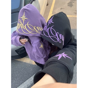 网图连帽刺绣加厚加绒长袖卫衣男潮 WY450-特P52图片