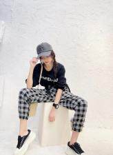 秋款格子裤，其它，玫瑰共和国