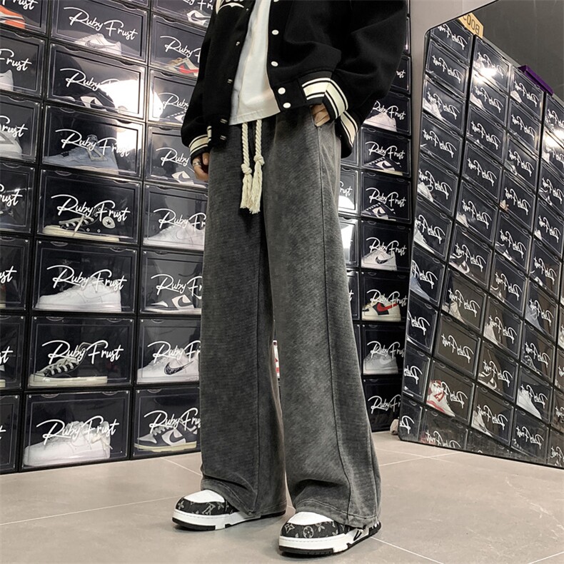量大优供视频重磅水洗长裤美式复古休闲裤男CP39-P55,男装休闲裤,电商B371