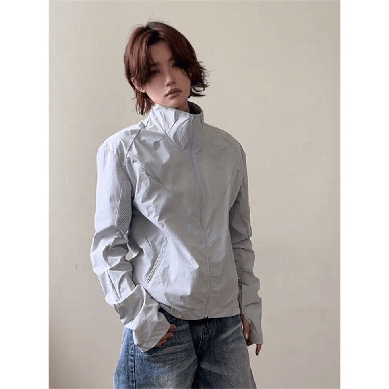 春夏款高品质冰感速干防晒服休闲户外运动外套透气弹力机能风夹克，男装防晒衣，电商A486-1