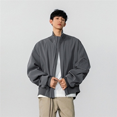 男装2026春季飞行服夹克春装大码cleanfit宽松拉链外套S381-特88，男装夹克，电商A233-1