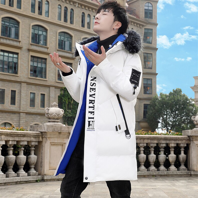 棉衣男冬季连帽中长款大毛领时尚百搭长款棉服外套MY1668-P113,男装棉衣,星座310B-3