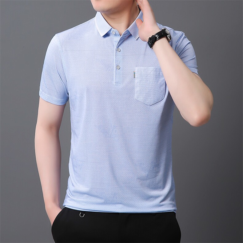 潮流衬衫纯色百搭翻领短袖宽松上衣2024年夏季POLO衫FGNYS610,男装Polo衫,钱塘6003（原4033）