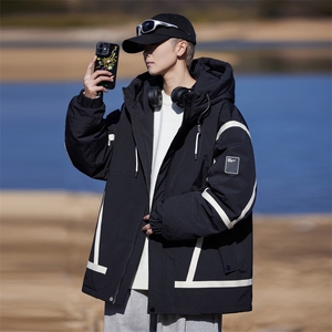 冬季白鸭绒连帽羽绒服保暖大衣外套A406 Y90306 P258图片