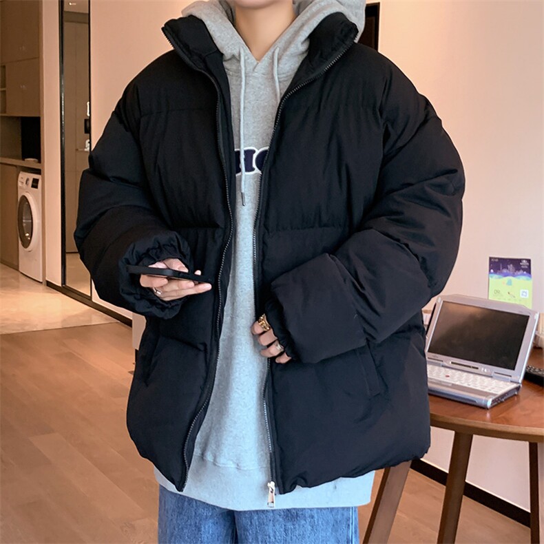 大码面包服男ins潮流原宿风2021冬季加厚情侣服外套W2066-P65,男装棉衣,星座512-4