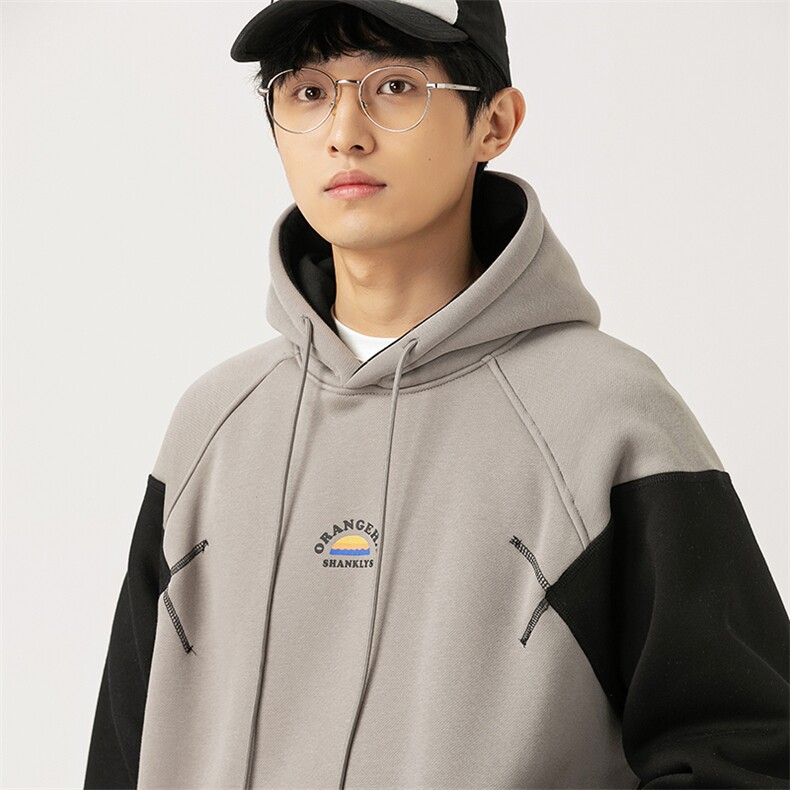 2026冬季新款男日系潮牌字母印花宽松加绒加厚连帽卫衣WY552-F98,男装卫衣,电商A101（原外27）