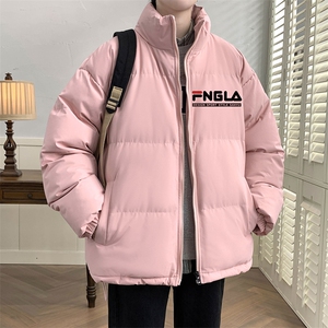 冬上新青少年加棉加厚休闲棉服潮港风立领棉衣外套男女8802-P60