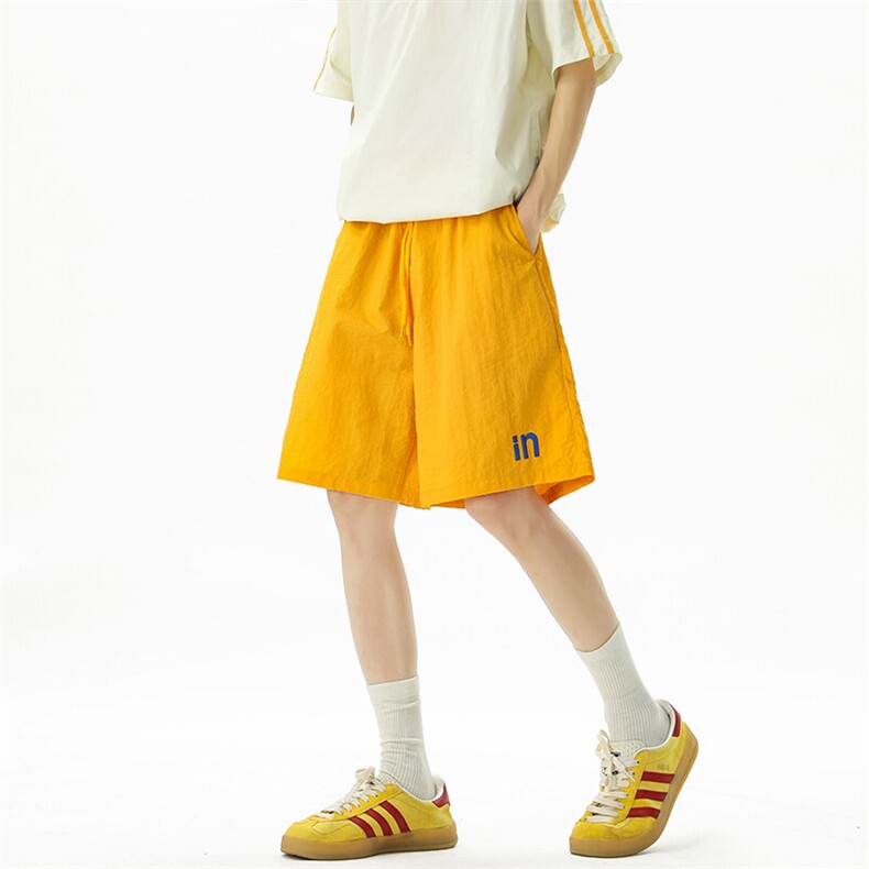 03夏季速干运动短裤多巴胺透气五分裤XZ211-1-K2527-P35 控48图片
