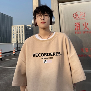 ！2025夏季新款男士华夫格短袖T恤百搭半袖TXH2408特P19图片
