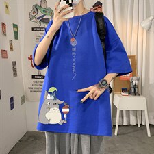 DX17152-P20纯棉短袖t恤男大码半袖打底衫宽松体恤衫海报风，男装T恤，电商A040
