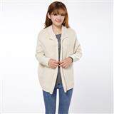 时尚宽松蝙蝠袖针织开衫女秋冬季新款韩版百搭显瘦长袖毛衣外套，女装针织衫/毛衣，雪樱依海