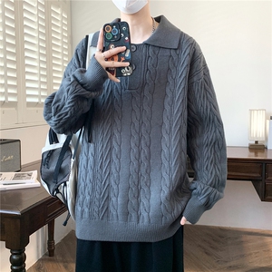 【新品】2025秋冬男士时尚休闲百搭针织连帽毛衣潮流-M253-P58图片