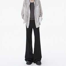 潮牌美式cleanfit微喇西裤男女高级感宽松百搭休闲长裤YD6612-P55，男装牛仔裤，星座509