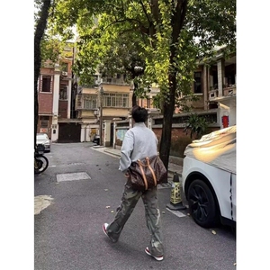 有货 cleanfit迷彩裤男美式休闲裤宽松直筒伐木牛仔裤LNZ522-p55图片