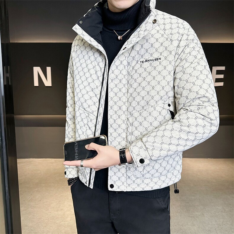 标50 2025新款皮羽绒服男士冬季加厚外套 B240-YR9808-P215图片