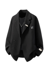 立体白底金属搭扣西服男成分：96%聚酯纤维4%氨纶XF77068P85控128，男装西服，星座227-7