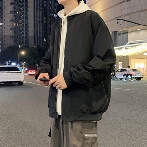 春季飞行服夹克外套男简约休闲百搭棒球服上衣迷彩P65JK837-P60,袖笼穿衣搭配视频图片