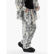 8XL-M超大码加绒加厚保暖扎染休闲套装TZ104-P98控118，男装休闲套装，电商D206-1