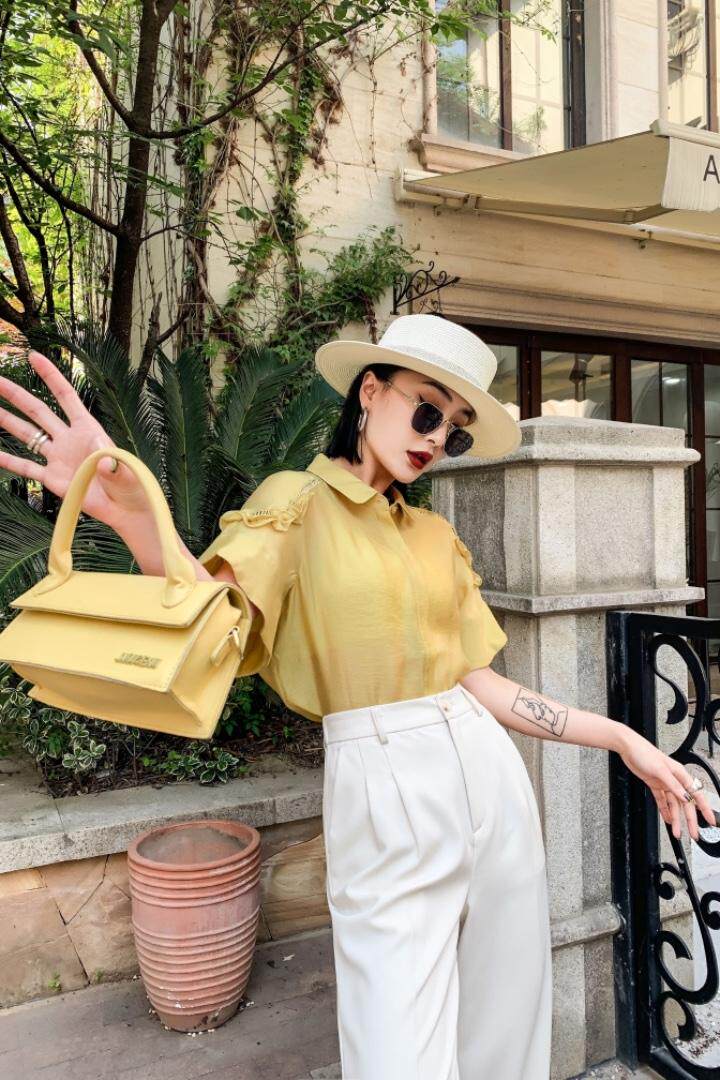 现货设计师时尚款工艺小衫，女装，储辰