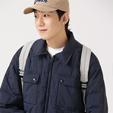 外27-2日系蜂巢格式基础夹克棉衣MY20-P149，男装夹克，新杭派外27-2