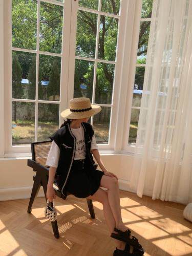 编织马甲，女装马夹，HE