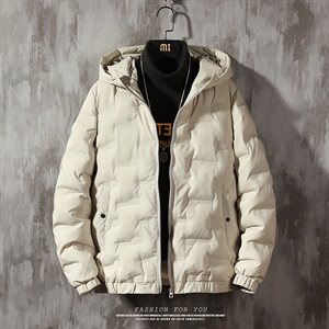 2020冬季新款日系大码加厚休闲保暖棉衣连帽外套男M733-P85图片