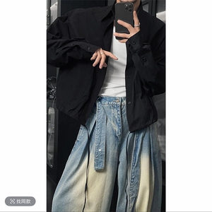 早秋短款潮流百搭休闲小众设计衬衫短外套男CS899-P72(网图参考）图片