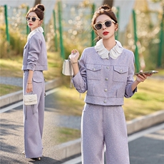 2026春季港风小香风新款淑女气质御姐炸街两件套套装，女装套装/套裙，伊仟回