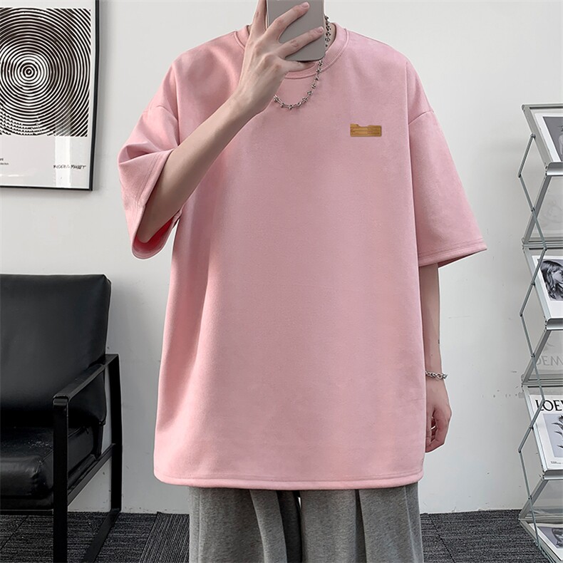 麂皮绒短袖t恤男大码半袖男JD82293-P25,男装T恤,电商A040