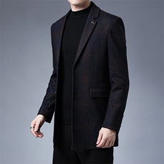 西装男士2023春秋季翻领小西服商务休闲含羊毛外套中年男装，男装衬衫，电商B212（原钱塘6029）