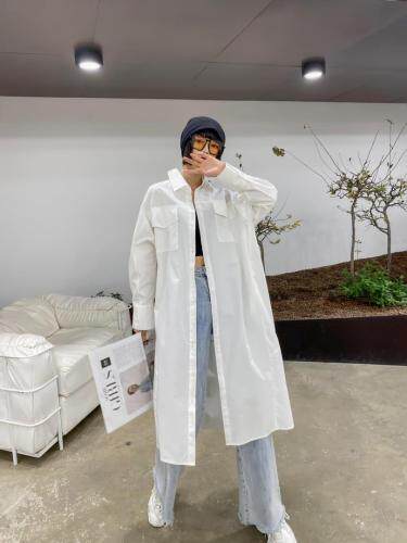 现货 长款两穿衬衣,女装,C&B