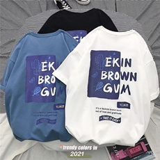 1图案已注册日系休闲情侣大码M-5XL短袖T恤男挂拍7006特P18控39，男装T恤，星座226-2