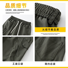 美式工装裤子男士秋冬潮牌高街直筒宽松运动休闲长裤男Z2572-P50，男装工装外套，星座509