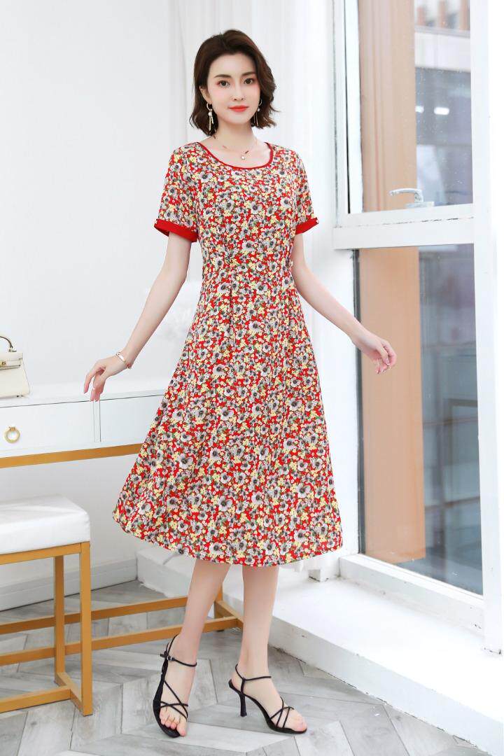 现货～新款小碎花连衣裙，女装连衣裙，欧雅斯丹·尔