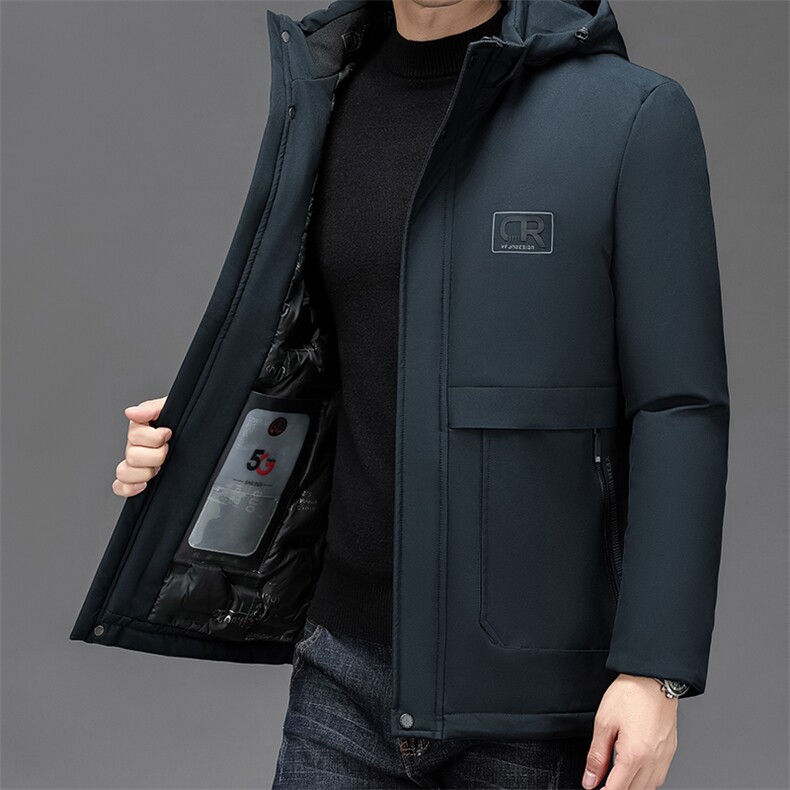 NN2366钱塘2020-3商务休闲百搭冬季厚款中年男士棉衣外套P95图片
