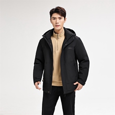 冬季男士羽绒服加厚休闲连帽羽绒外套大码男装A266-YR2508-P235，男装羽绒服，电商A266