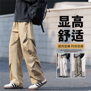 抖音品质潮牌户外运动宽松阔腿高街长裤A146-GY585特p25量大优图片