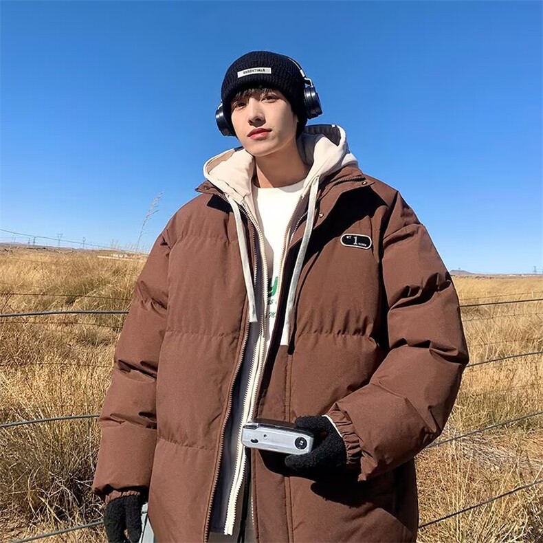 1506-1/MA88091/P79美式复古冬季加厚棉服男款套装假两件棉衣男,男装棉衣,星座1506-1