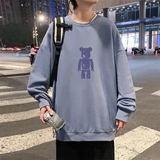 S6242-P28秋季圆领卫衣男大码韩版宽松长袖外套，男装卫衣，电商A040