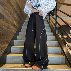 2025春季新款美式运动设计感宽松休闲卫裤B315-K25605-特p40控78图片