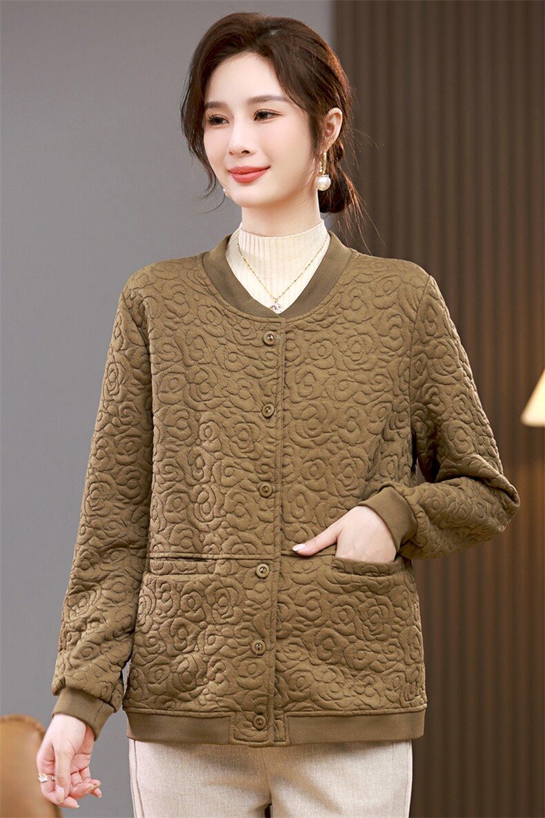时尚立领纯色女装短外套优雅百搭显瘦秋季新品,女装短外套,梦芯尔