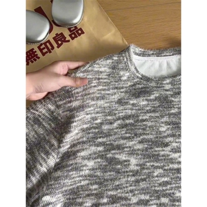 WY10156-特批40 控78 新款圆领简约套头宽松大码卫衣糯米衣服男图片