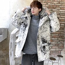 204-MY06棉服男潮牌ins潮流2021新款棉衣冬季外套棉，男装棉衣，星座204